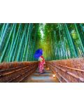 Puzzle Enjoy de 1000 de piese - Femeie asiatică în pădurea de bambus - 2t